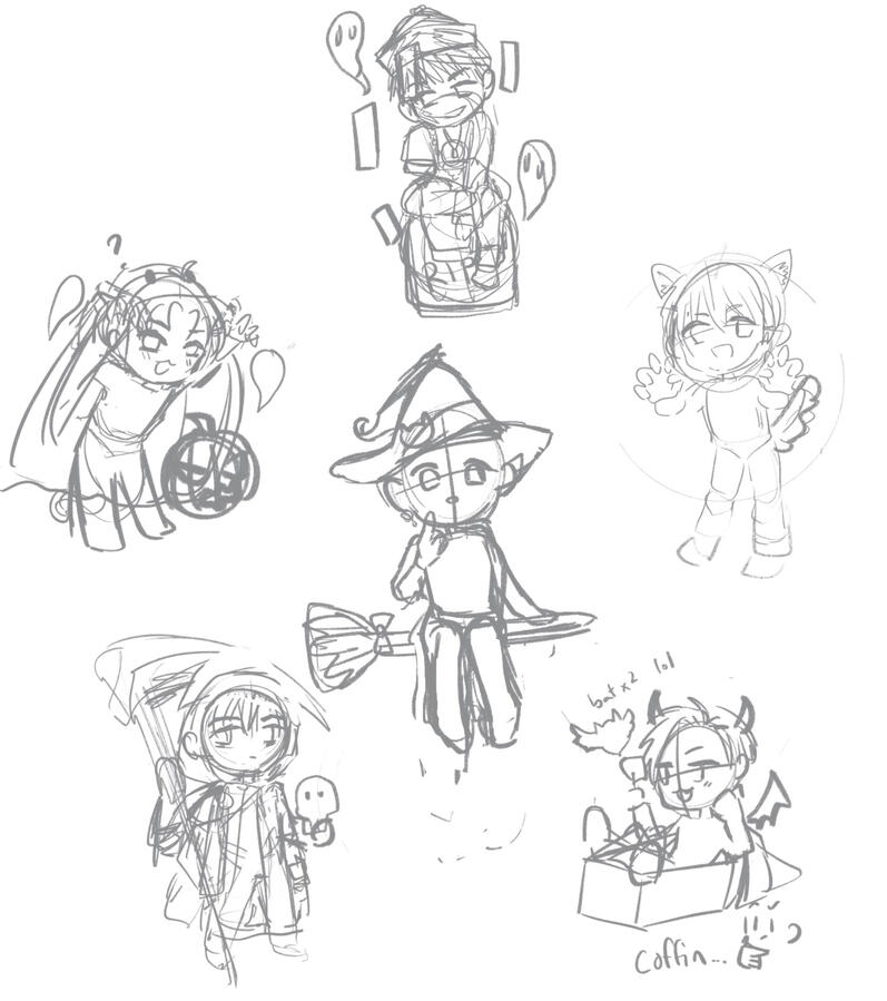 LaDS halloween chibis