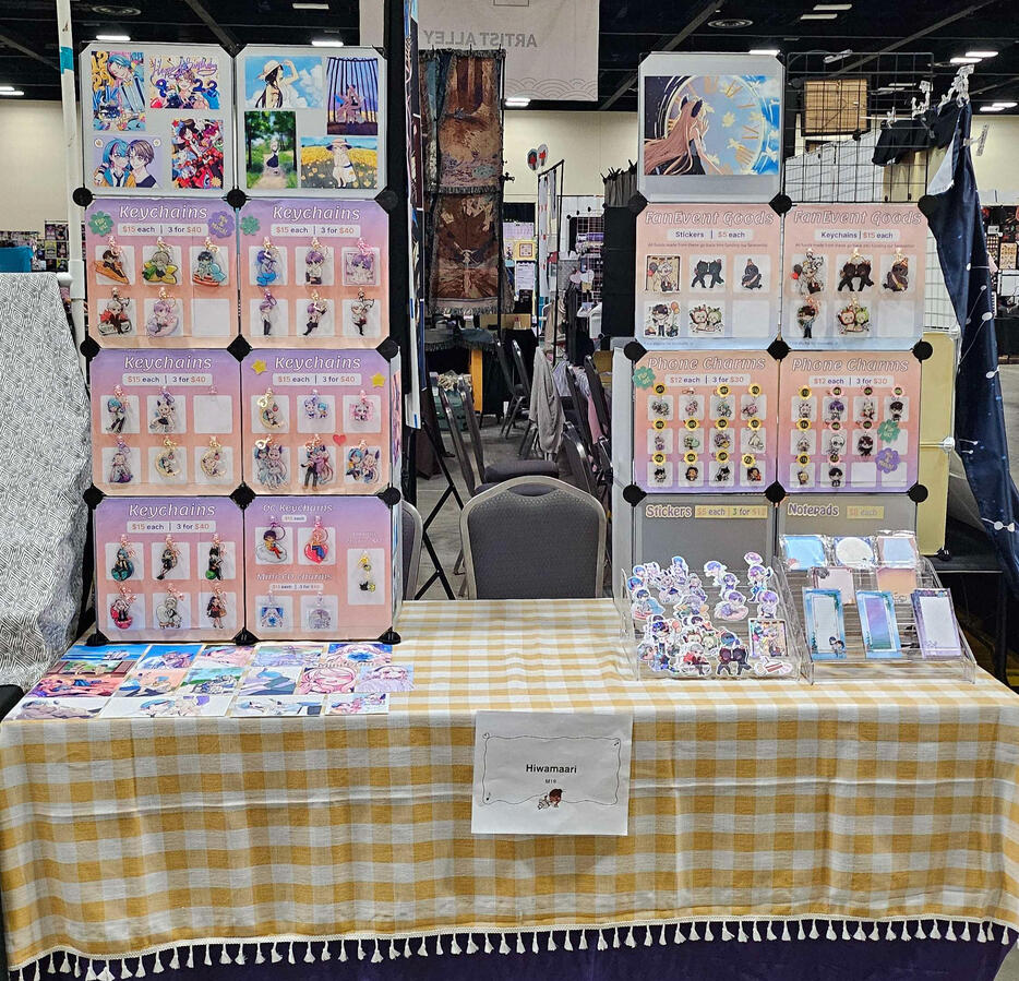 6ft table set up @ San Japan 16